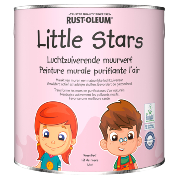 Rustoleum Little Stars Luchtzuiverende Muurverf 2,5 liter Rozenbed