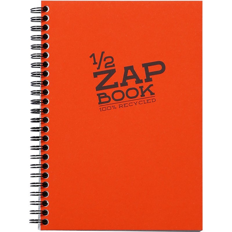 Carnet spirale Zap Book Clairefontaine A5 coloris aléatoire uni 160 pages