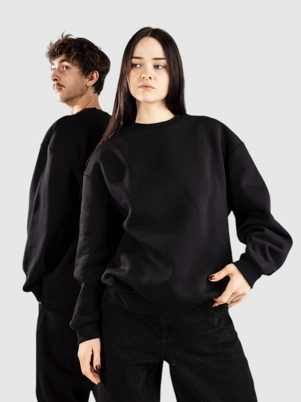 Urban Classics Fluffy Crewneck Sweater black