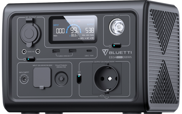 BLUETTI EB3A-Gray-EU tragbare Powerstation 600 W