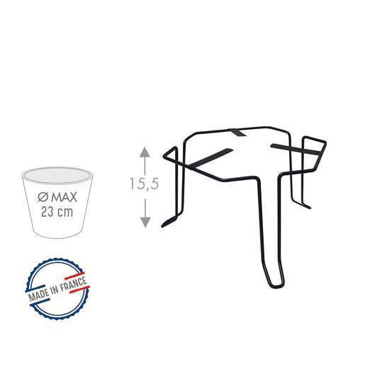 Stabilisateur de pot, anthracite Ø 20 x H. 15,5 cm
