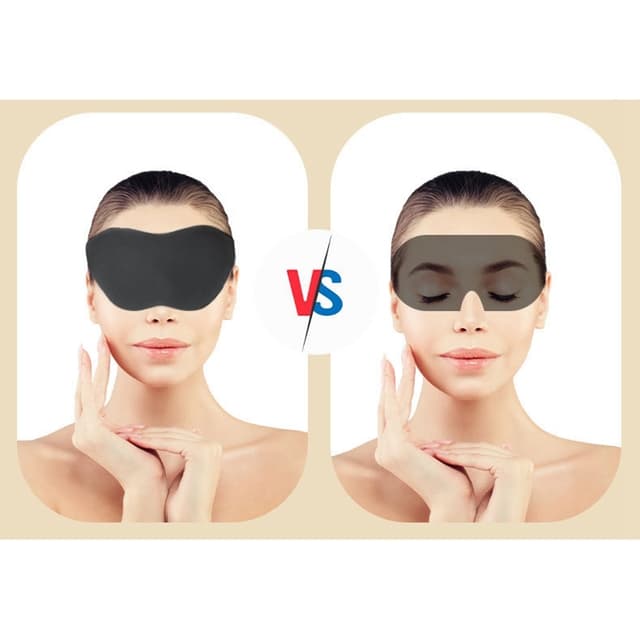 Ultra blød sovemaske Sort