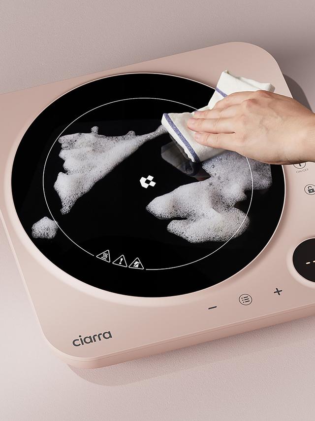ciarra Tragbare Induktionskochplatte mit 4h Timer, 2000 W