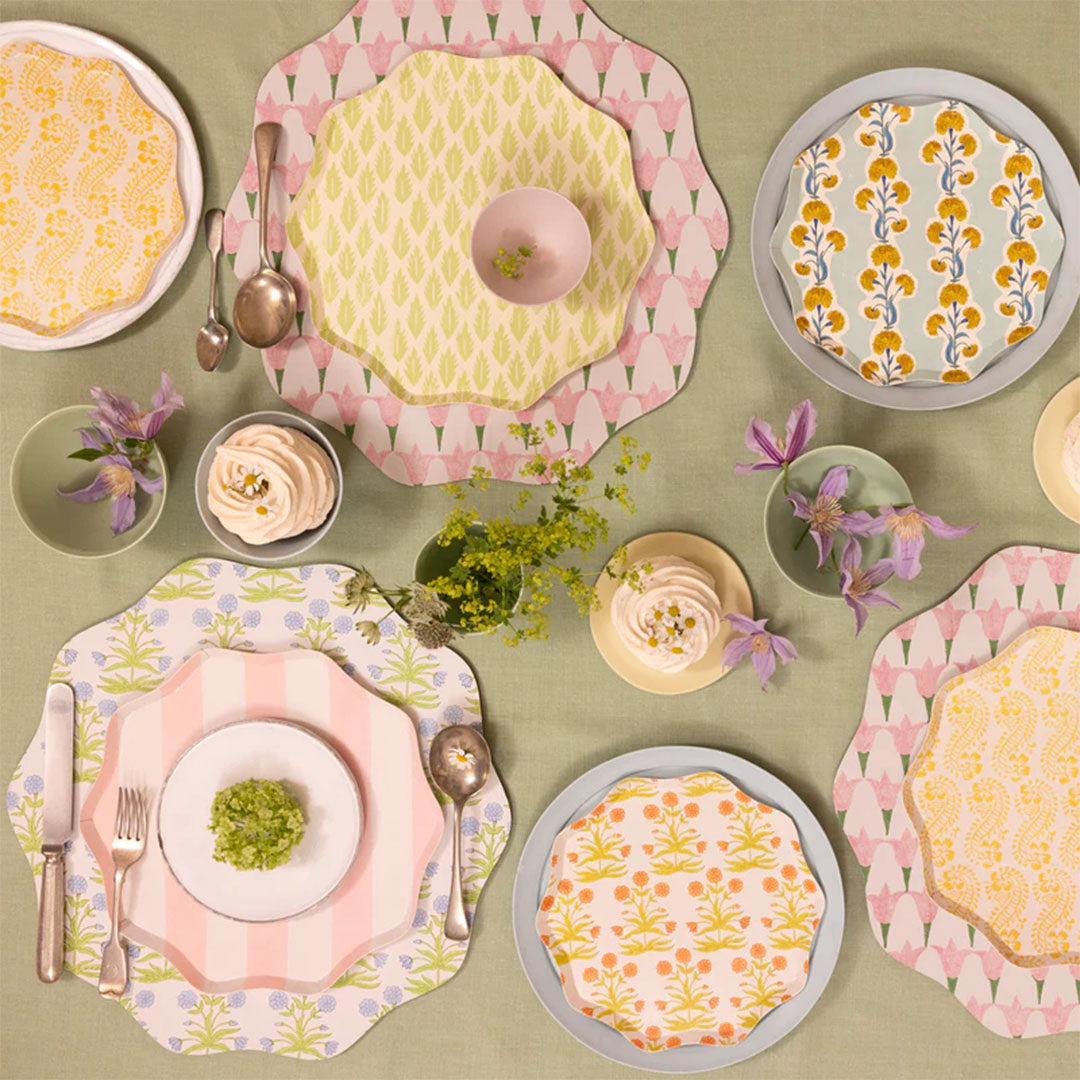 Meri meri placemat molly mahon - blue flower