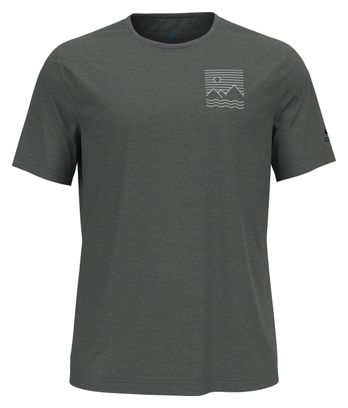 Maillot Manches Courtes Odlo Ascent 365 Linear Gris