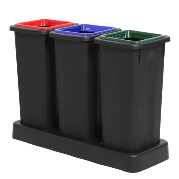 TWIN Affaldsspand til sortering 20L – Grøn kant