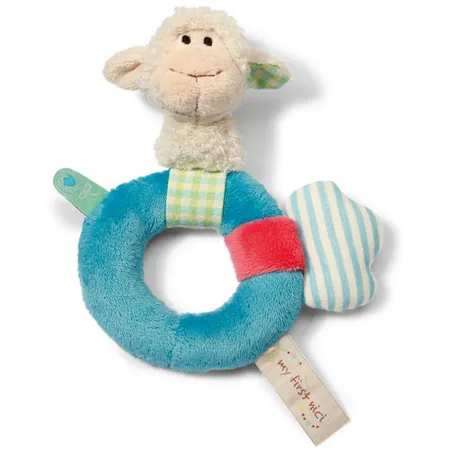 NICI My First NICI Greifring Lamm mit Rassel