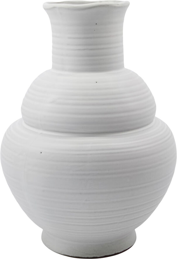 House Doctor Vase, Liva, Hvid Hvid