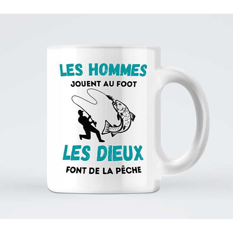 Mug Les Hommes Jouent Au Foot, Les Dieux Pêchent