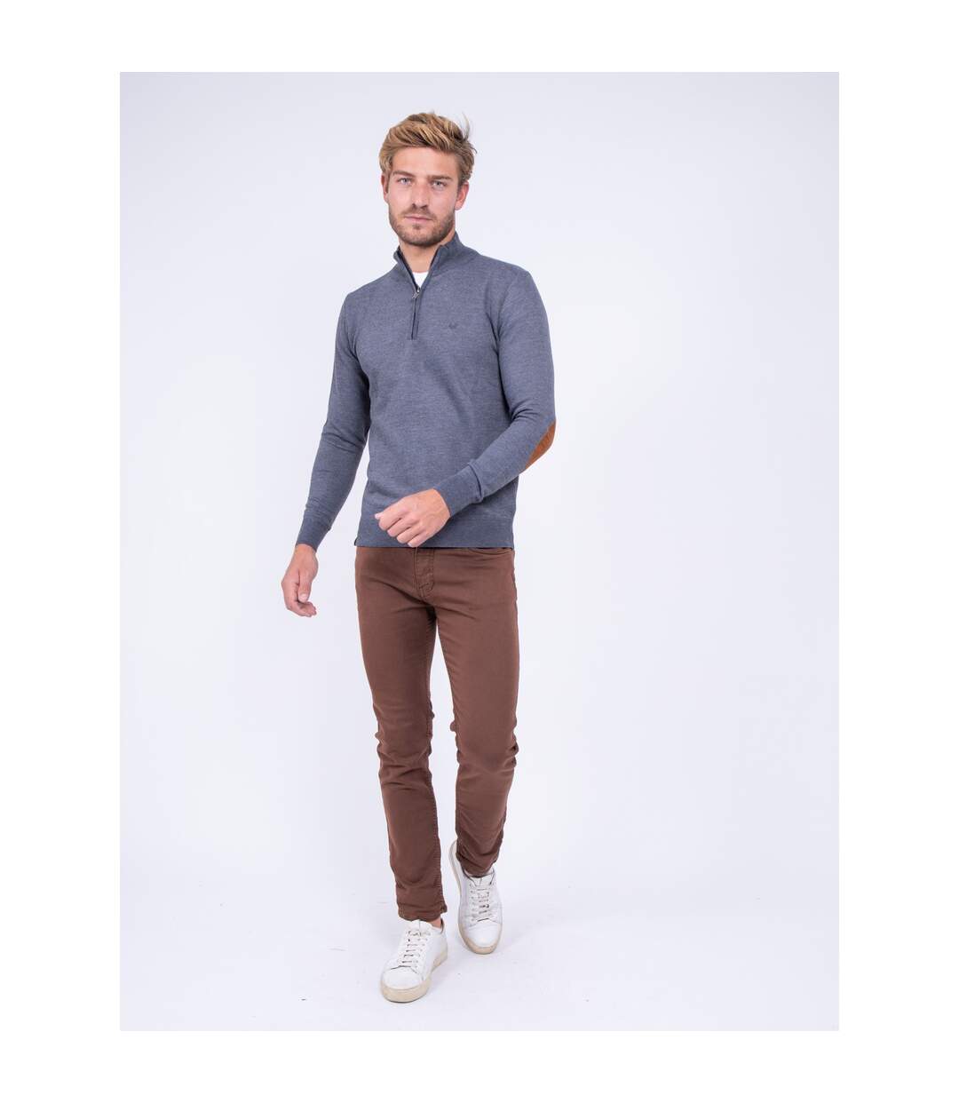 Pull col montant zippé LARKO