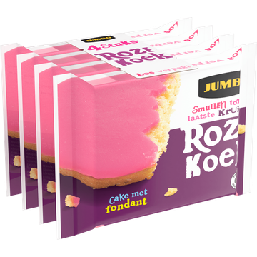 Jumbo Roze Koek 4 x 55 g