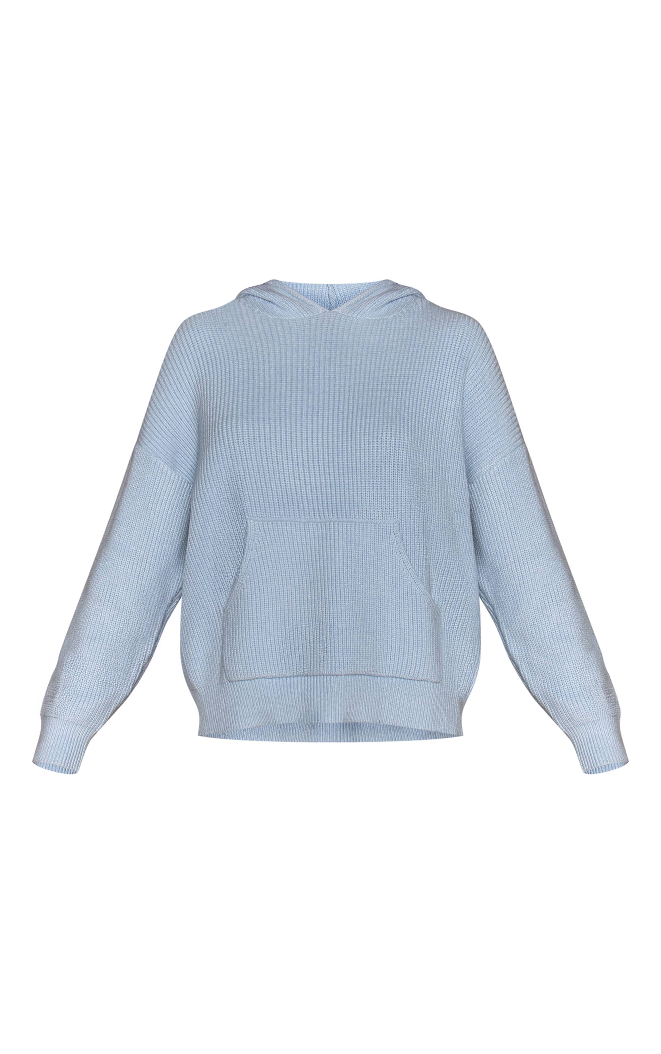 Bleu Layette Sweat À Casynthétiqueche Oversize En Maille