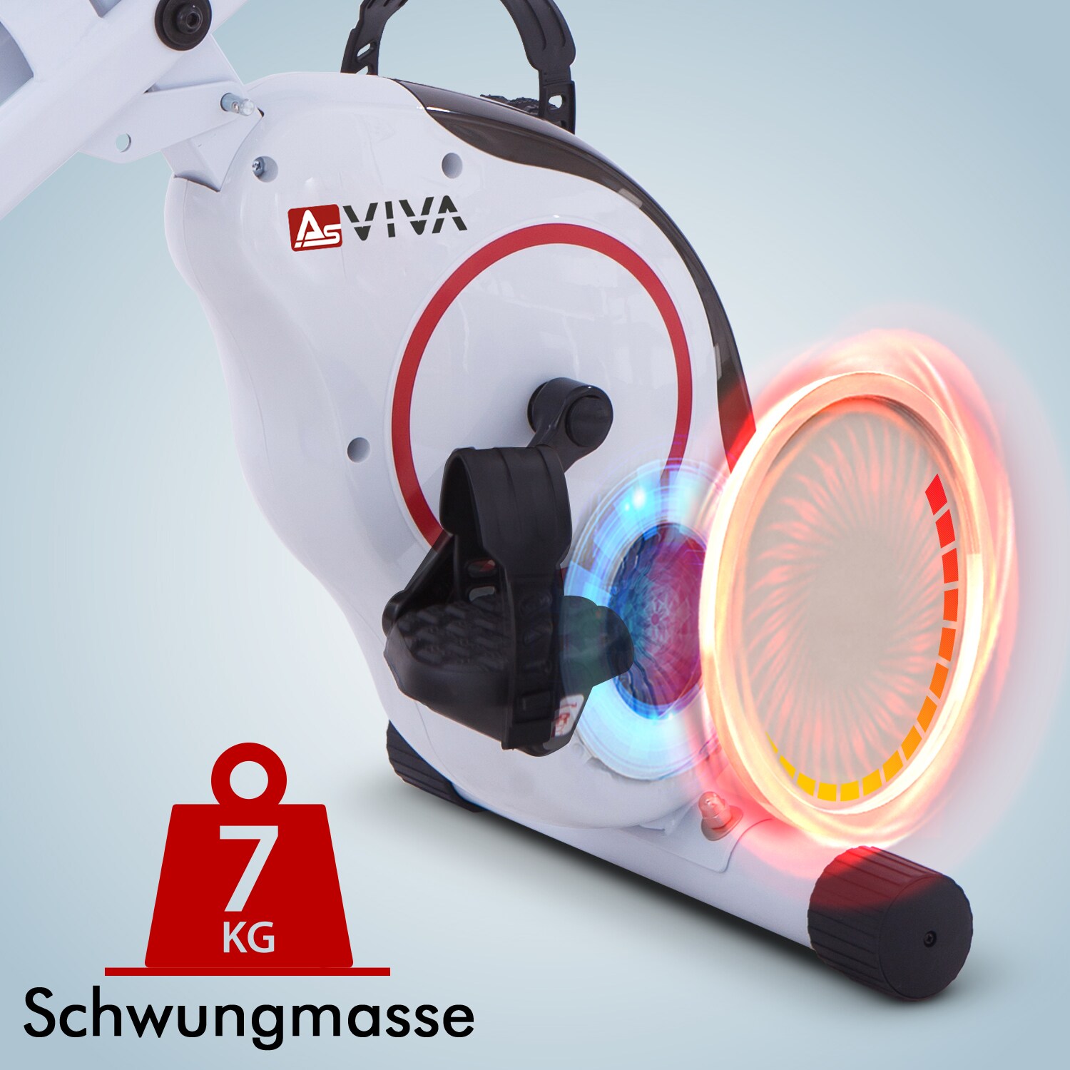 AsVIVA Sport Heimtrainer H14 Fitness-Fahrrad white