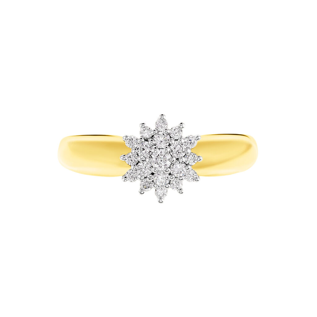 Bague Chou Or Jaune Diamant