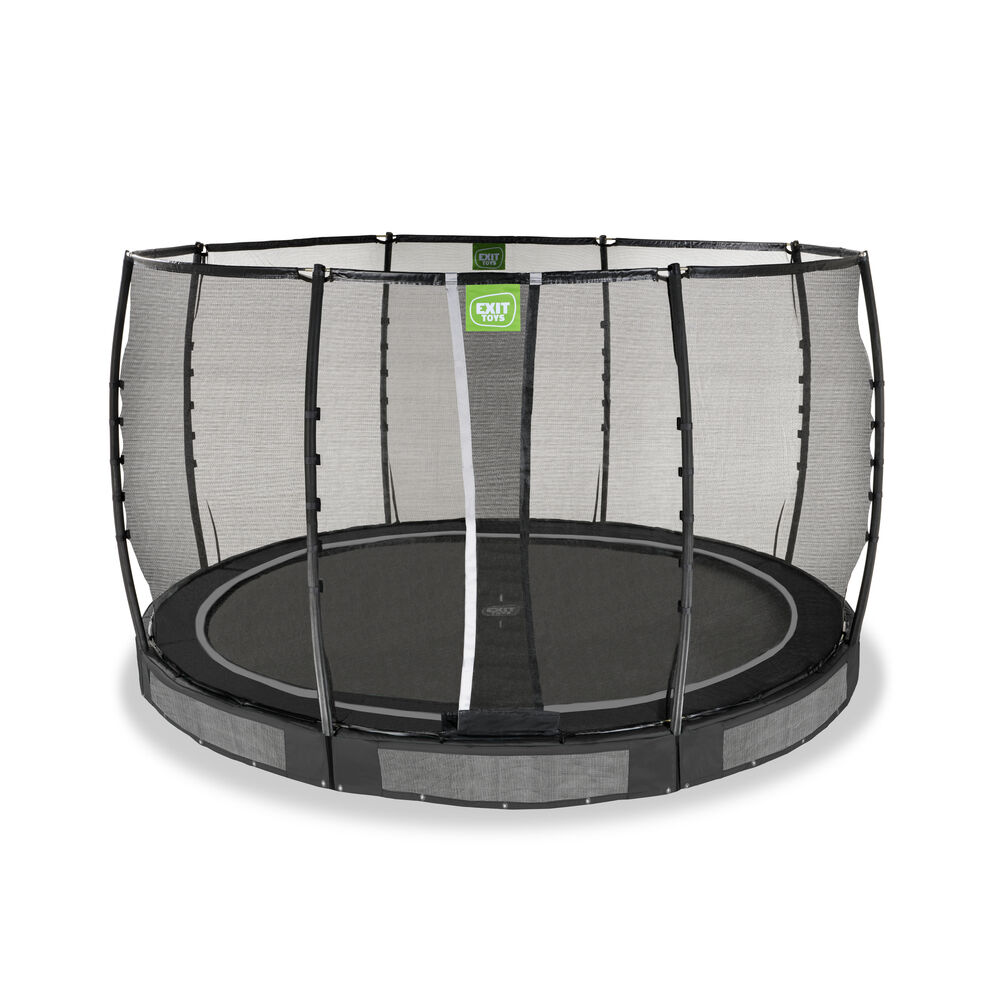 EXIT Allure Premium - Inground trampoline - Zwart - 366 cm