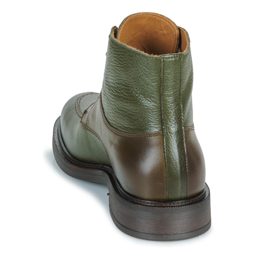 Pellet - BASTIEN - Veau lisse brosse olive / veau graine olive