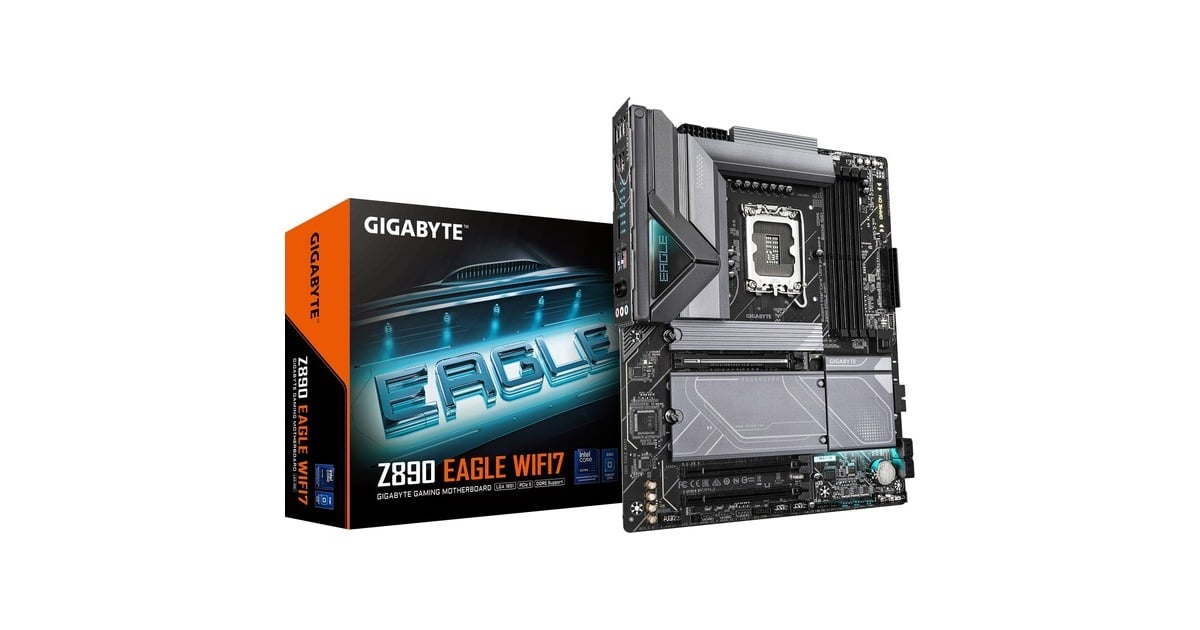 GIGABYTEZ890 EAGLE WIFI7 socket 1851 moederbord  (RAID, 2.5Gb-LAN, Wi-Fi 7, BT, Sound, ATX)