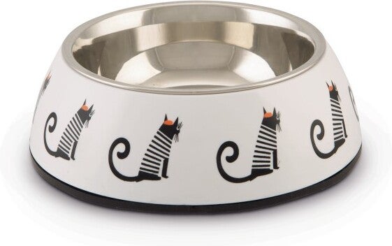 Beeztees kattenvoerbak Muzy wit D 14 H 4,5 cm