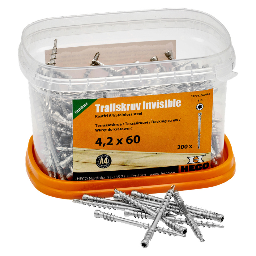 Terrasseskrue 200-pk 4,2x60 mm