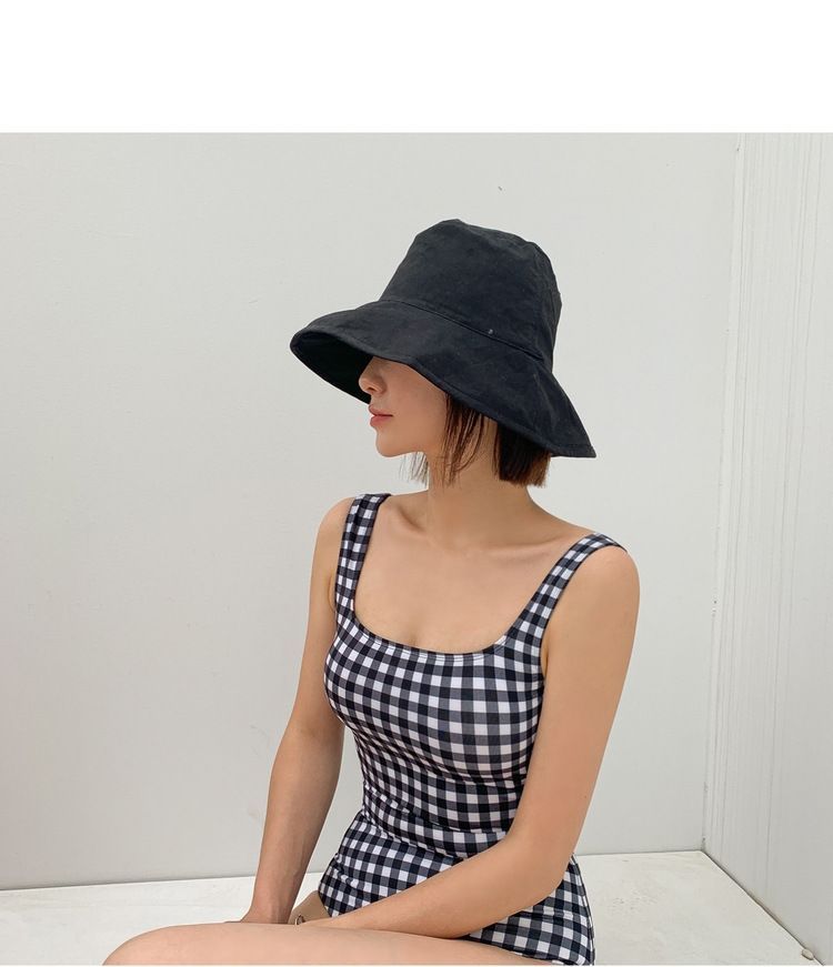 CUCURBIT - Gingham open rug badpak