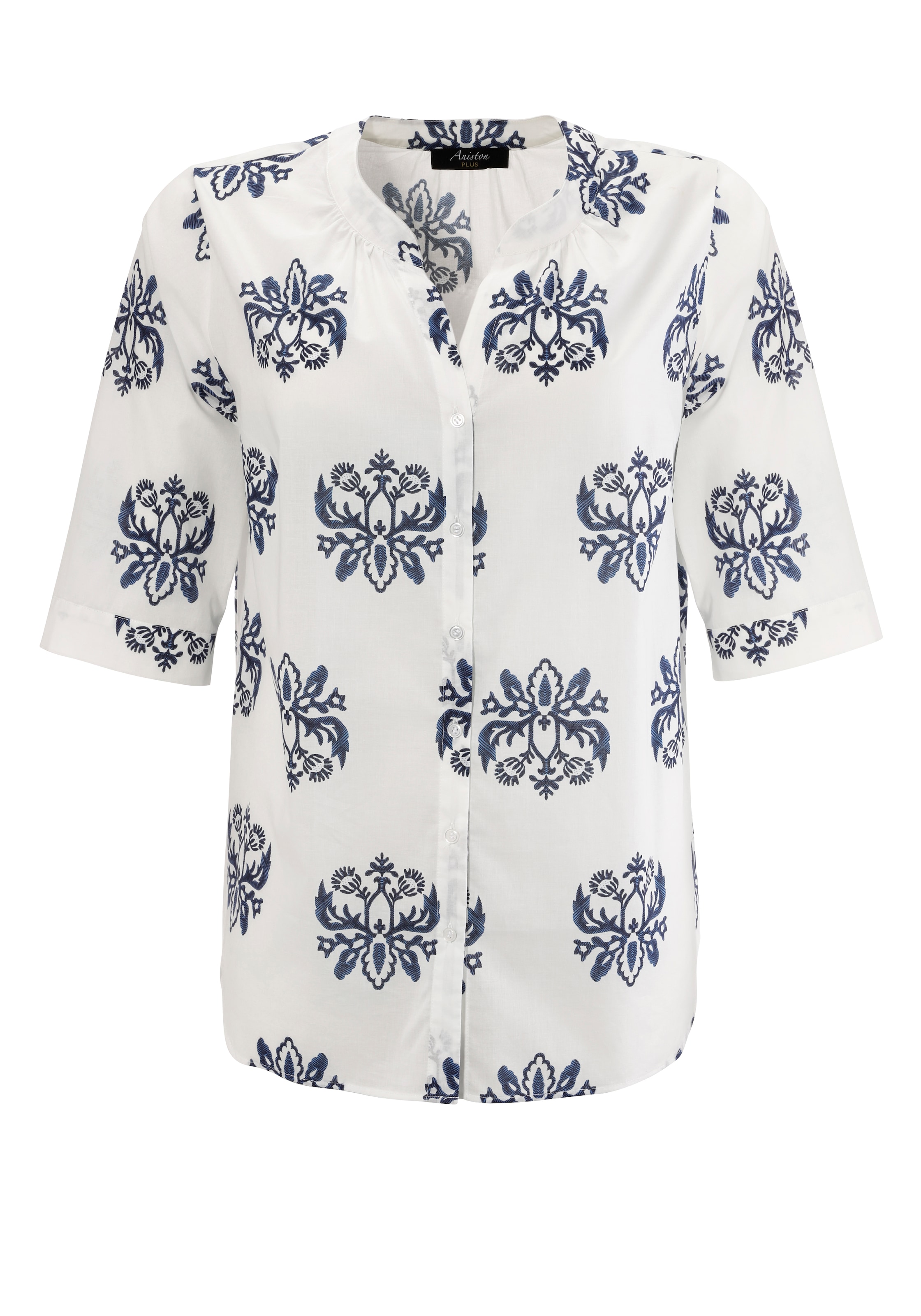 Aniston PLUS Longbluse , mit Ornamenten bedruckt - jedes Teil ein Unikat