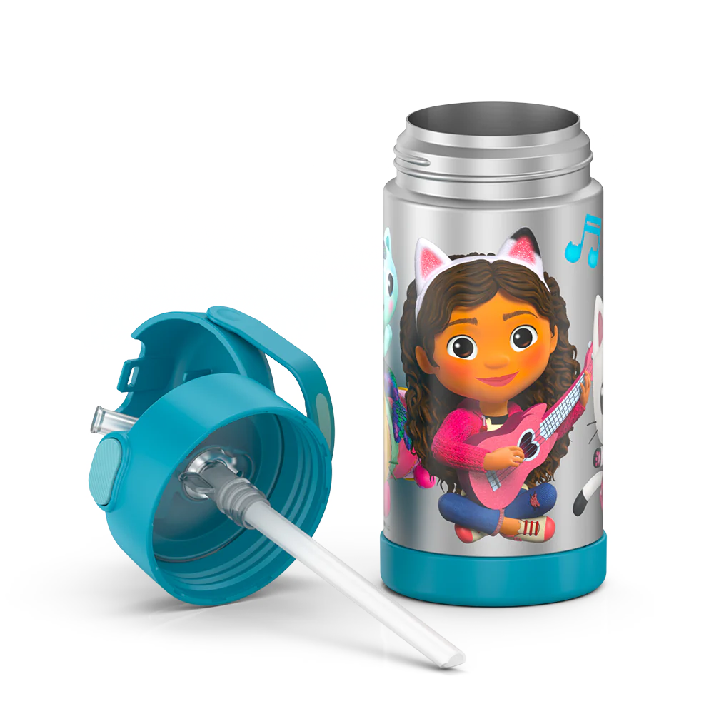 12oz FUNTAINER® WATER BOTTLE GABBYS DOLLHOUSE