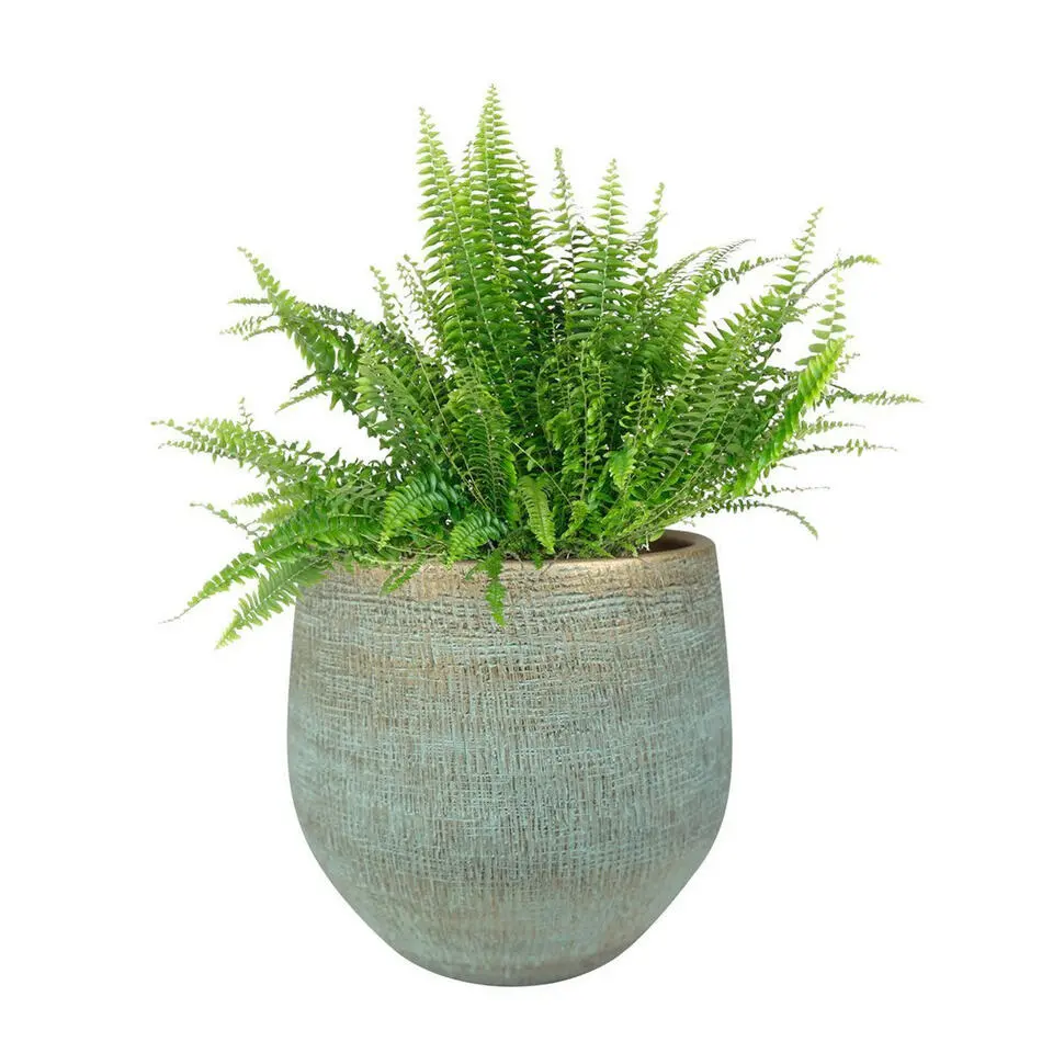 Steege Plantenpot - moderne look - blauw - 31 x 28 cm