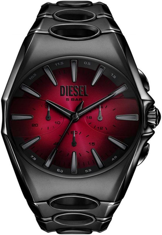 Diesel - DZ4696 - Analoge Quartz Horloge - Zwart - Roestvrij Stalen Band