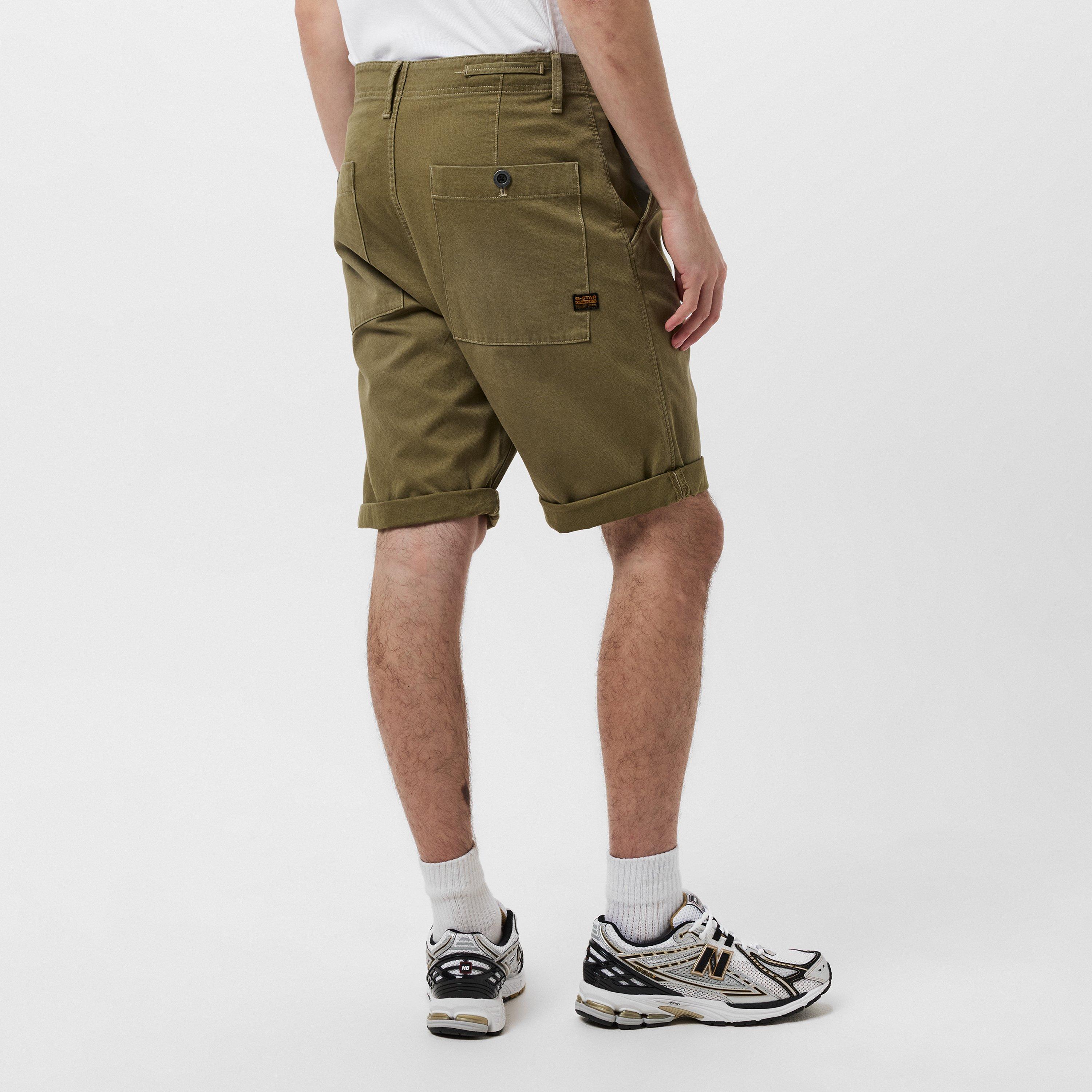 G Star Pleated Chino Shorts