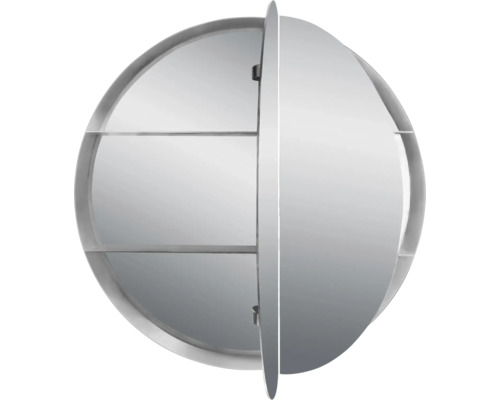 LED spiegelkast DSK Zilveren Ring Ø 60 cm zilver IP 24