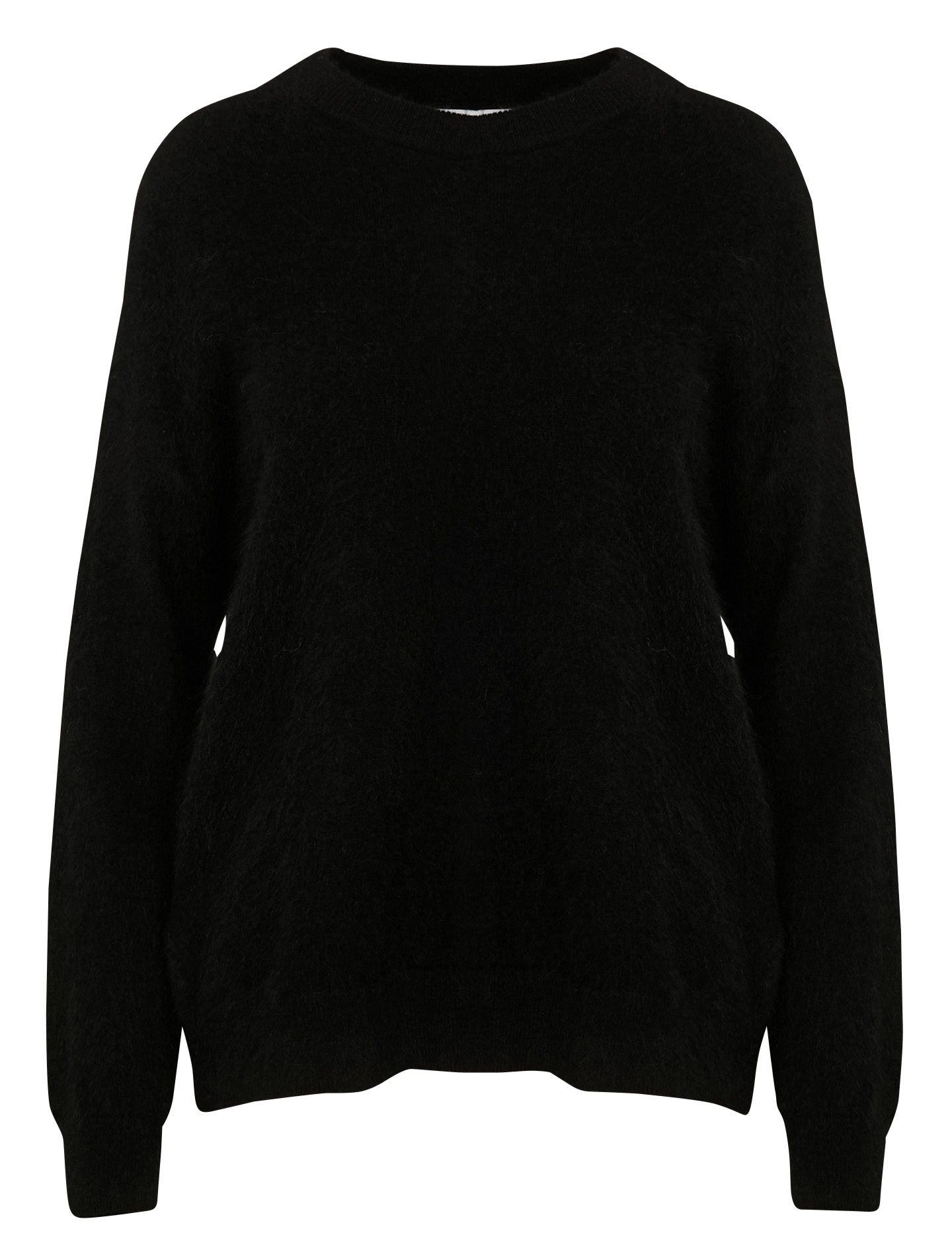 MARINETTY - Pull droit en laine mélangé| Noir