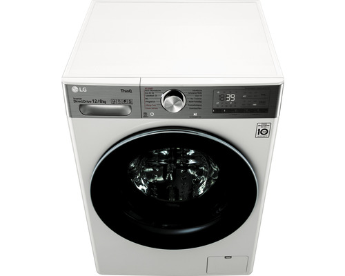 LG V9WD128H2 wasdroger, capaciteit 12 kg/8 kg