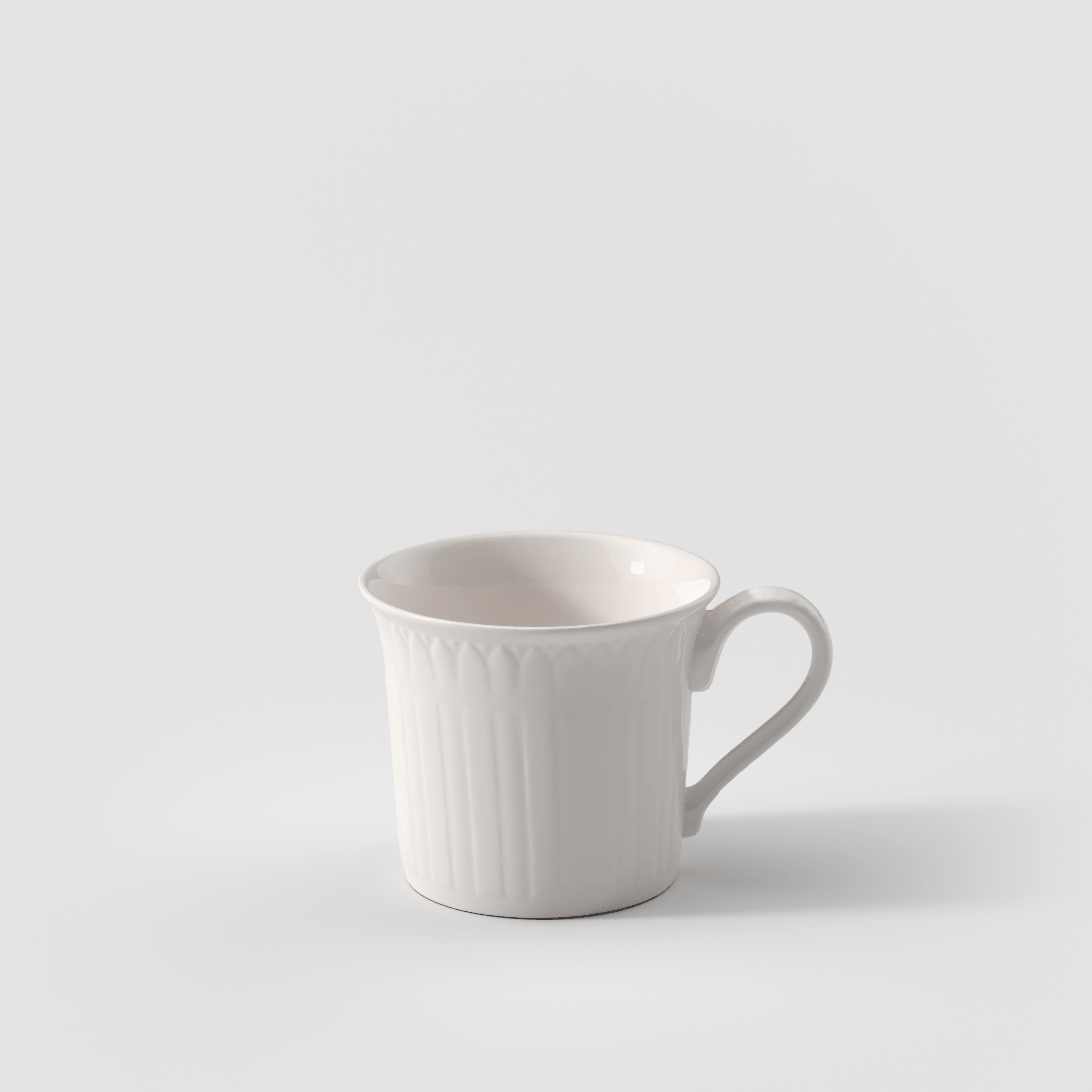 Cellini Coffee cup White, 4.8 oz, Premium Porcelain