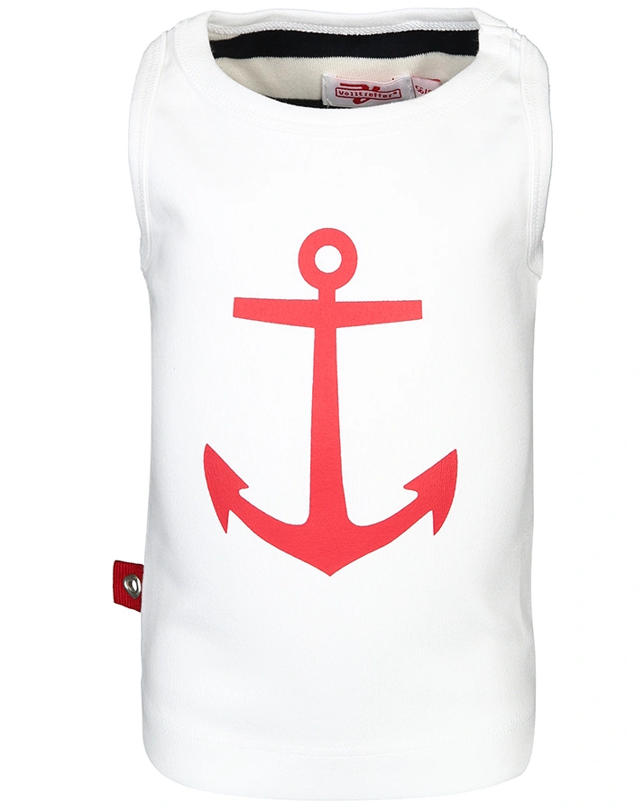 Tank Top mit Anker Motiv in weiß