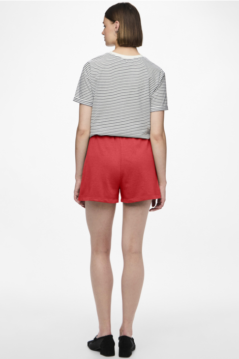 Pieces rode dames korte broek
