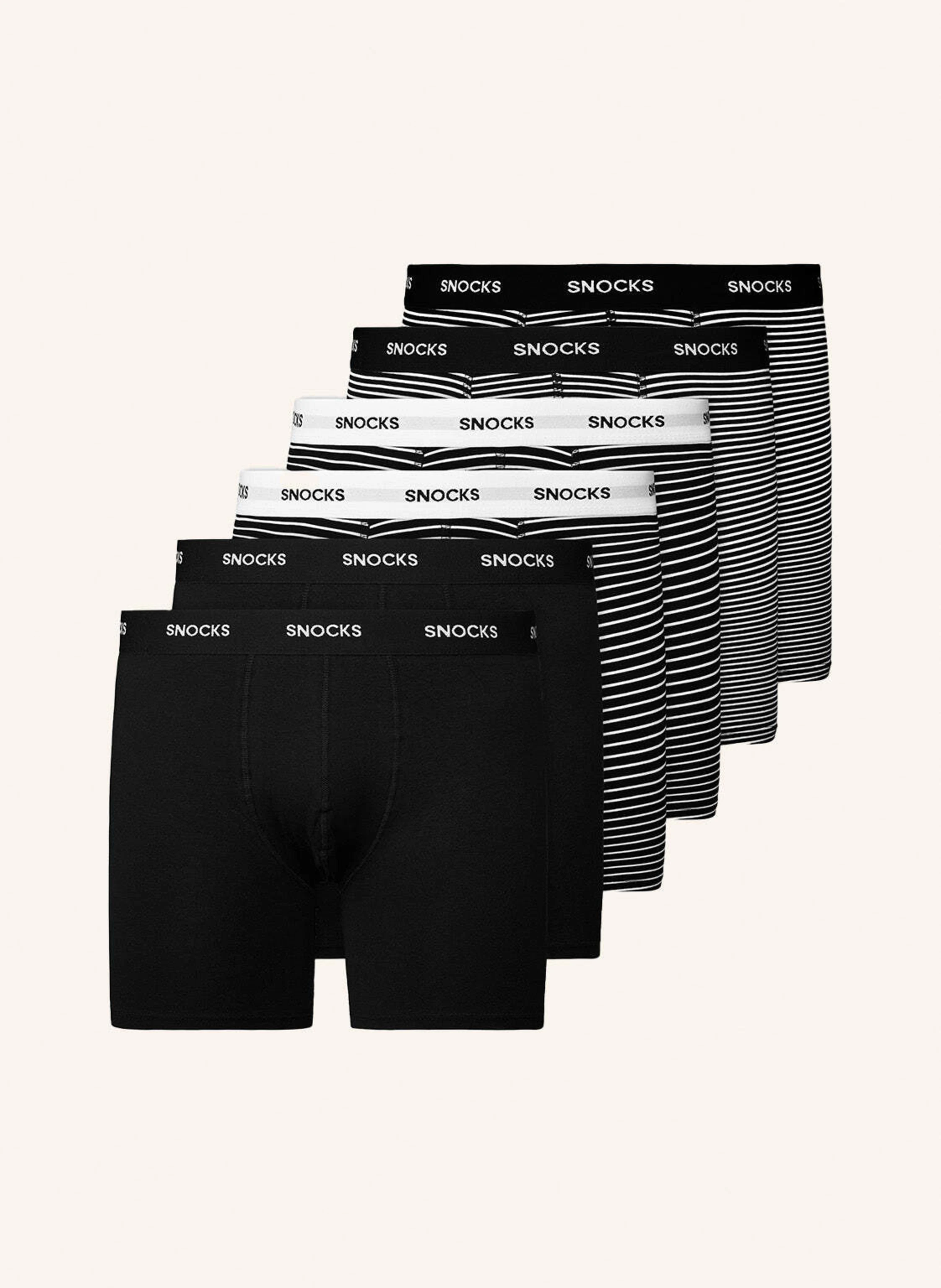SNOCKS 6er-Pack Boxershorts mit längerem Bein