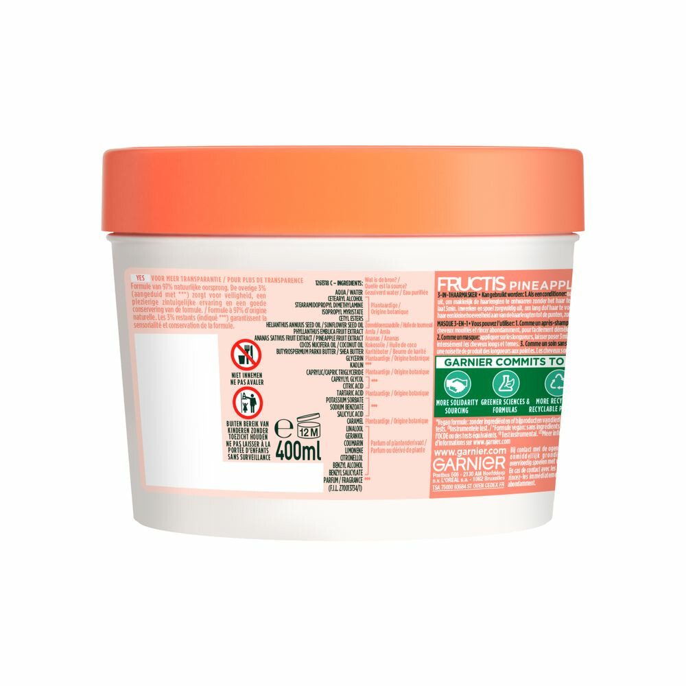 Garnier Fructis Pineapple Hair Food Haarmasker400 ml