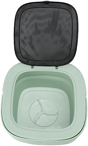 Petite Machine à Laver Portable, Lave Linge Multifonctionnel de Grande Capacité, Machine à Laver Pliable avec Essorage Doux pour Le Dortoir Le Camping Le (Green) : Gros électroménager