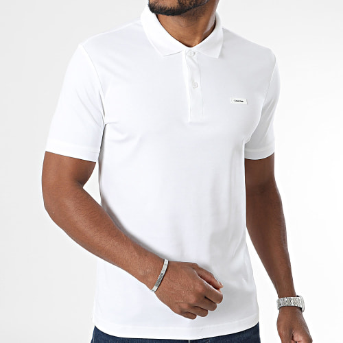 Polo Manches Courtes Slim Smooth Cotton 1657 Blanc
