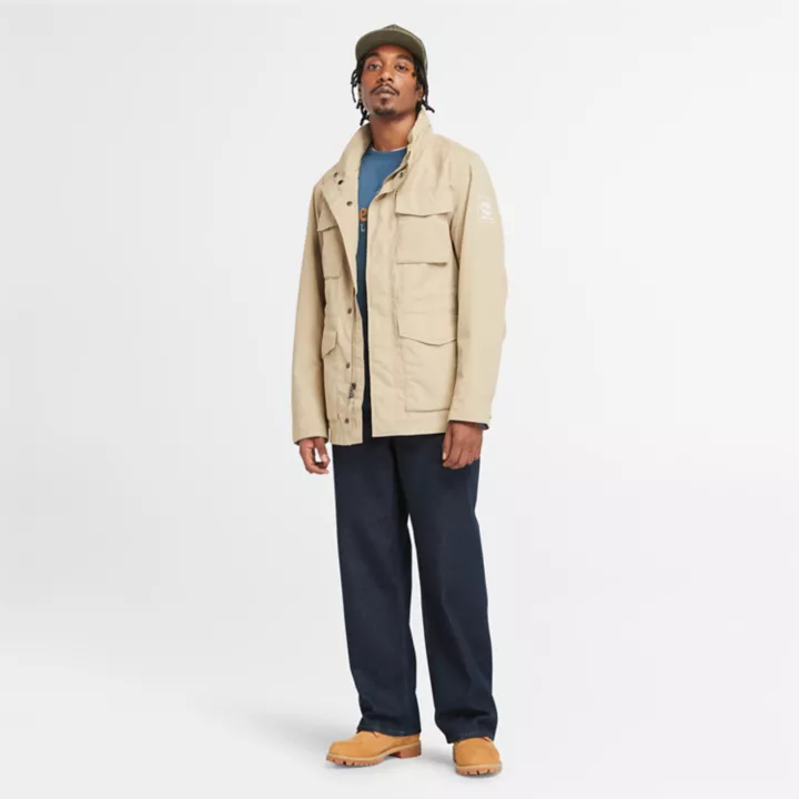 Veste militaire résistante à l'eau pour homme en beige