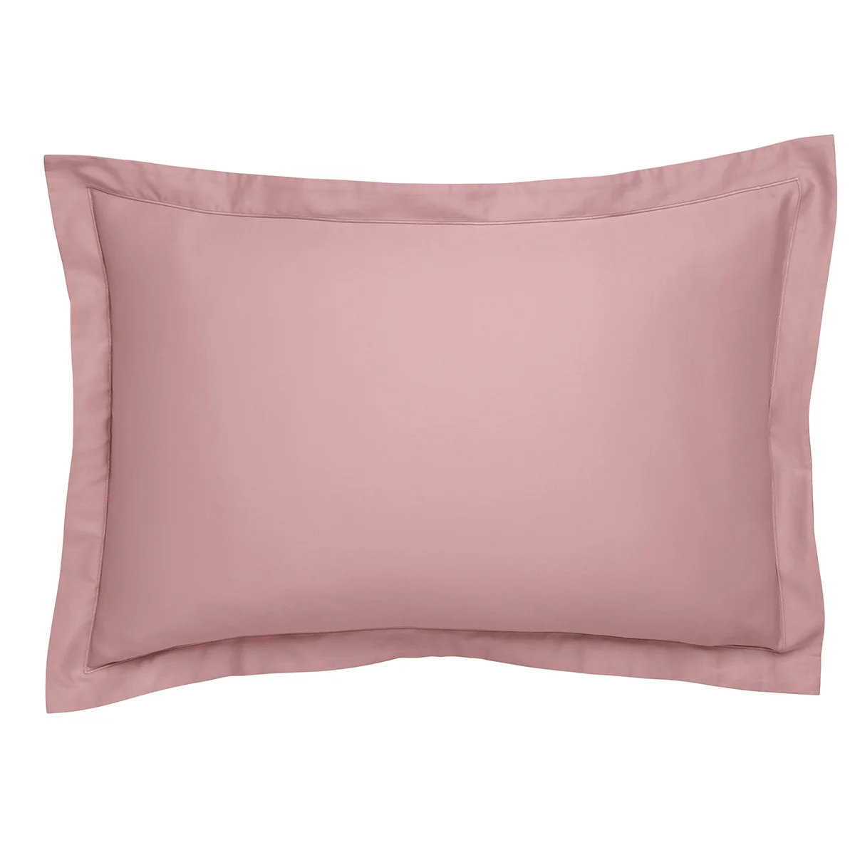 Taie d'oreiller Partition Satin de coton Coloris Rose