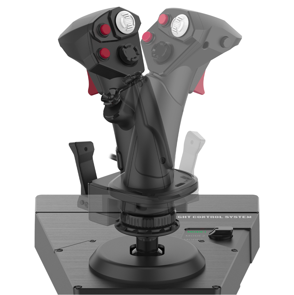 HORI - HORI HOTAS Flight Control System & Mount for PC (Windows 11/10) High-End Flight Stick & Throttle for PC Flight Sims