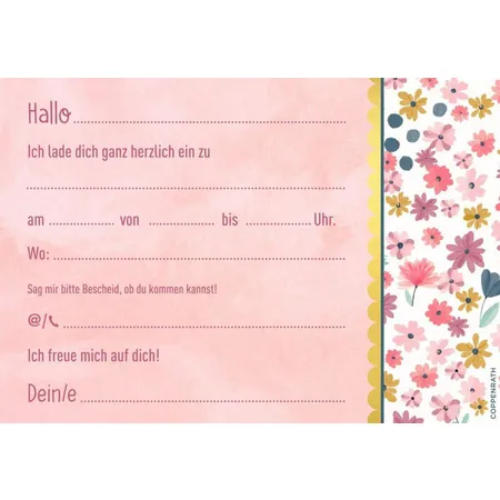 Coppenrath Verlag Einladungskarten - Prinzessin Lillifee (10 Karten + Umschläge)