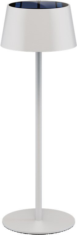 LED Solar Tischleuchte Outdoor Deko Garten Lampe Kabellose Beleuchtung mit Touch Steuerung IP44 (73929) - Weiss / Warmweiss