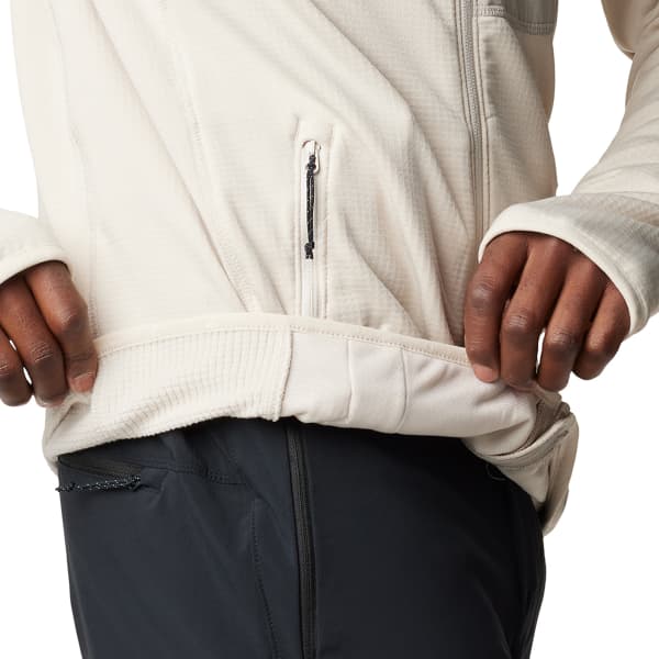 Veste polaire randonnée COLUMBIA TRIPLE CANYON GRID FLEECE HOODED FULL ZIP DARK STONE/FLINT GREY