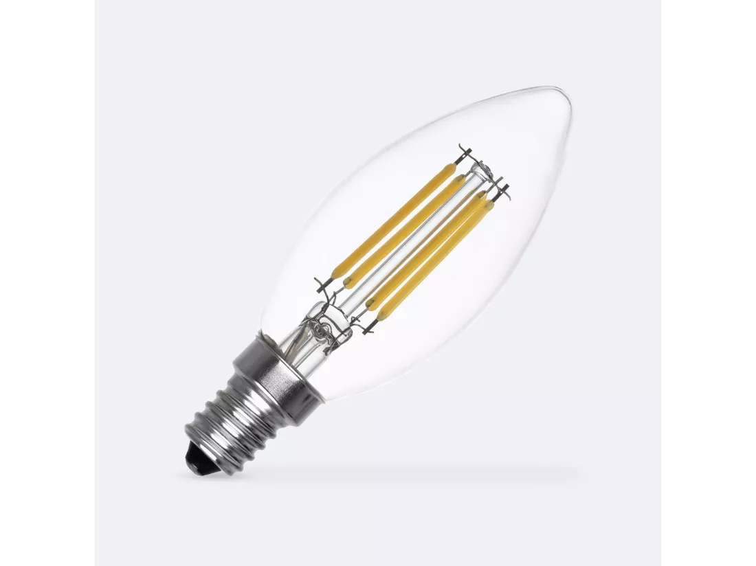 Ampoule LED Filament E14 4W 470 lm C35 Bougie Blanc Chaud 2700K