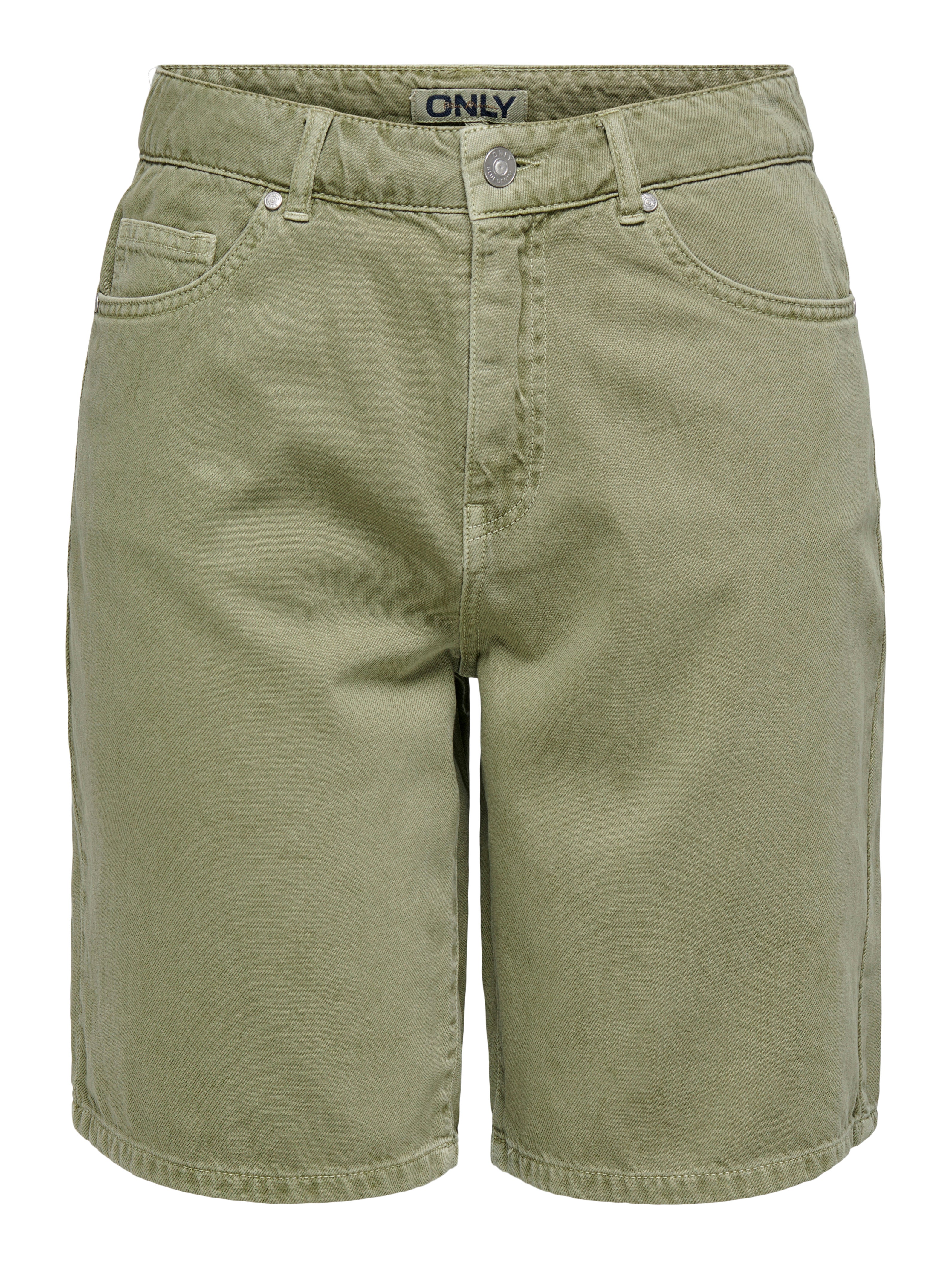 ONLSILLA Mittlere Taille Locker geschnitten Bermuda Shorts Aloe