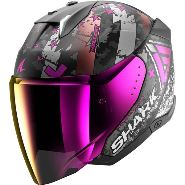 Shark - Casque Skwal i3 Jet Hellcat Noir / Chrome / Rose / Mat