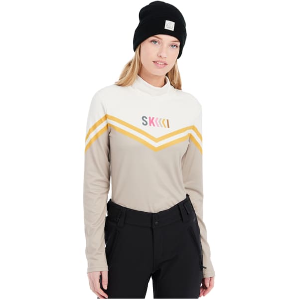 Veste polaire PROTEST PRTMERCI 1/4 ZIP ACTIVE TOP W BAMBOO BEIGE
