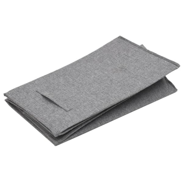 vidaXL Sammenleggbar vaskekurv grå 64,5x34,5x59 cm imitert linstoff
